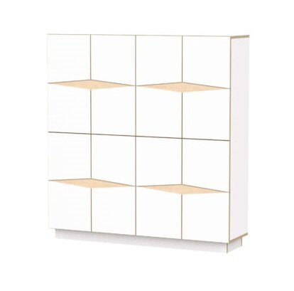 RADIS SIDEBOARD LOXI 4X4-16 TÜREN-  WEISS LAMINIERTES SPERRHOLZ