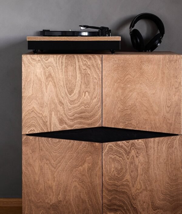 RADIS SIDEBOARD LOXI 4X4-16 TÜREN-  ANTIKE EICHE, SCHWARZER FLECK