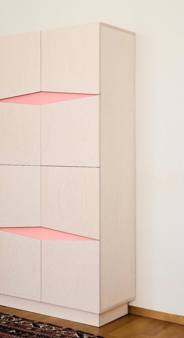 RADIS SIDEBOARD LOXI 4X4-16 TÜREN-  WEISS OSMO, ROSA
