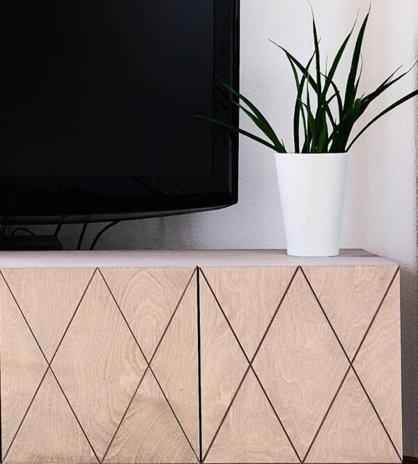 SIDEBOARD ROMB 4X2 8 TÜREN-  PEBBLE GREY