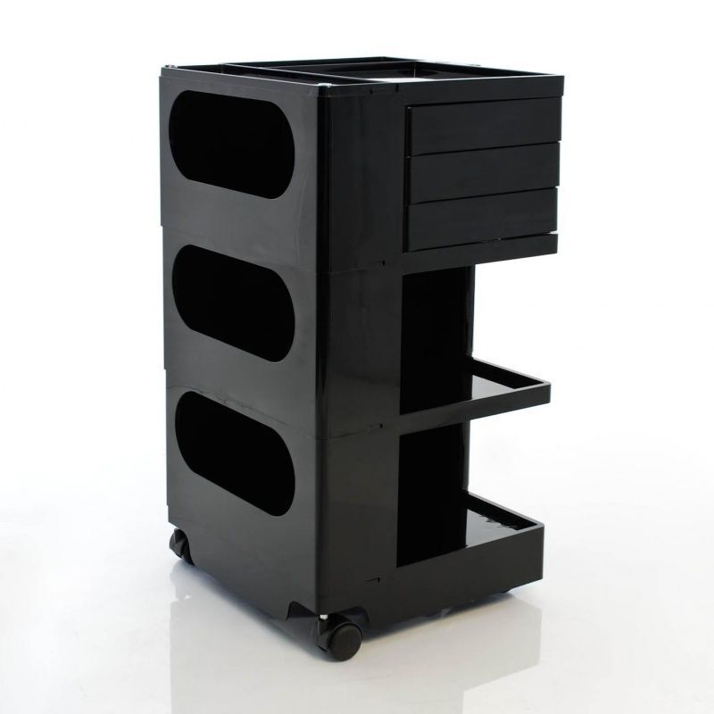 B Line Boby Rollcontainer - schwarz/3 Schubkästen