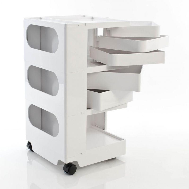 B Line Boby Rollcontainer - weiß/5 Schubkästen