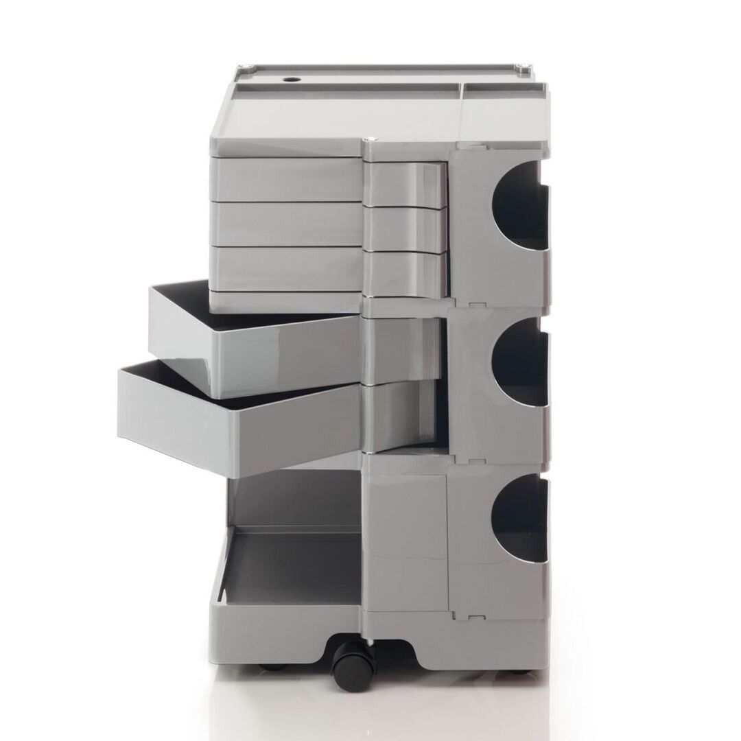 B Line Boby Rollcontainer - aluminium/5 Schubkästen