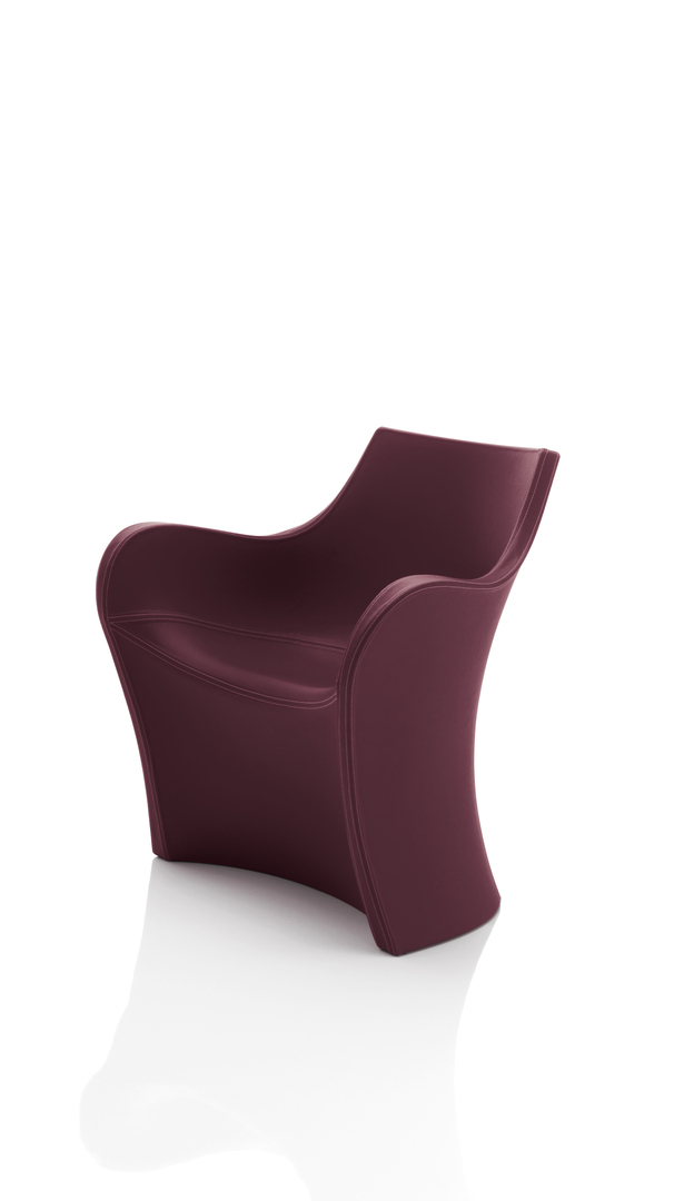 B Line Woopy Sessel mit Echtlederbezug
