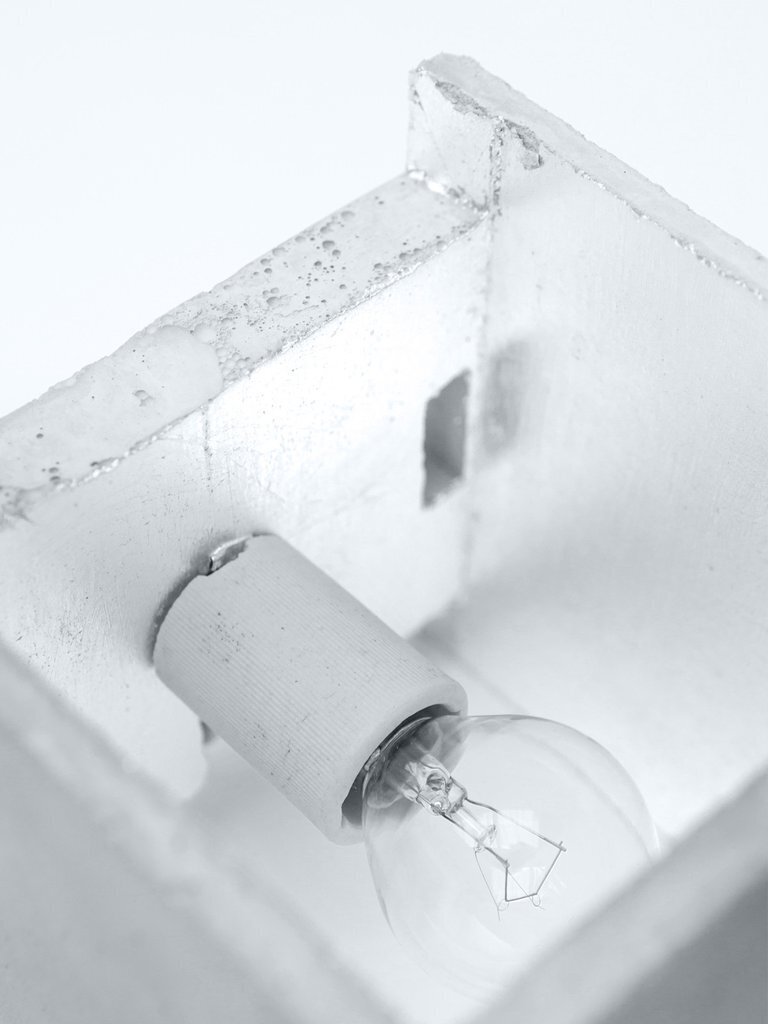 GantLights B3 Wandlampe Quadratisch - silber