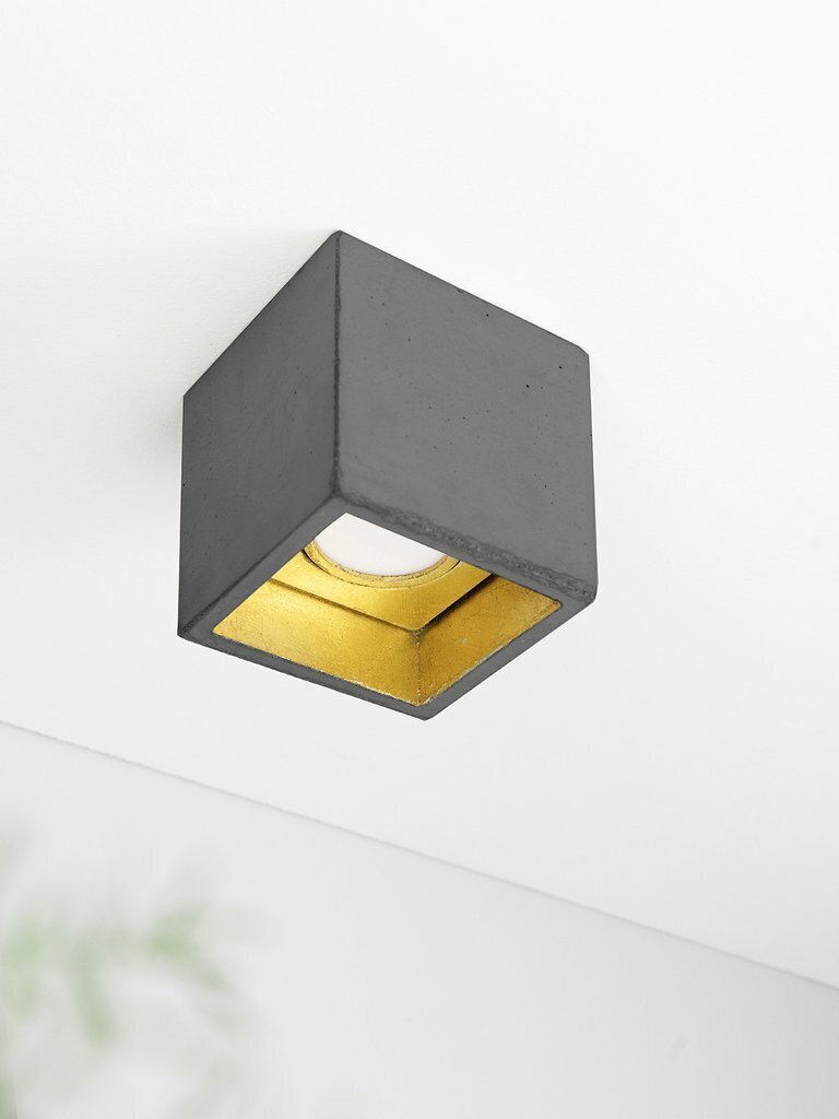 GantLights B7 Dark Deckenspot Quadratisch-Gold