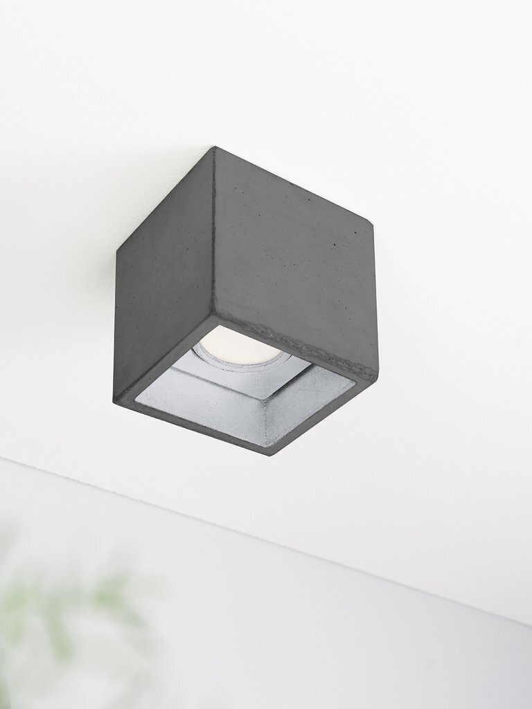 GantLights B7 Dark Deckenspot Quadratisch-Silber