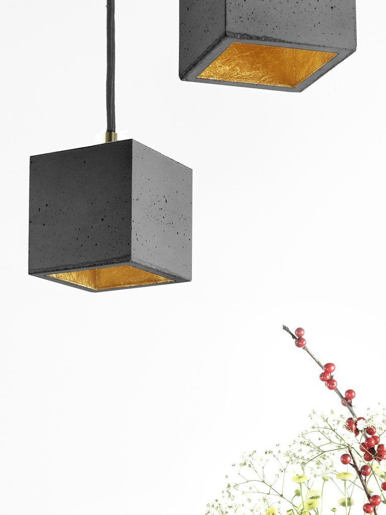 GantLights B6 Dark Hängelampe Quadratisch Klein - Gold
