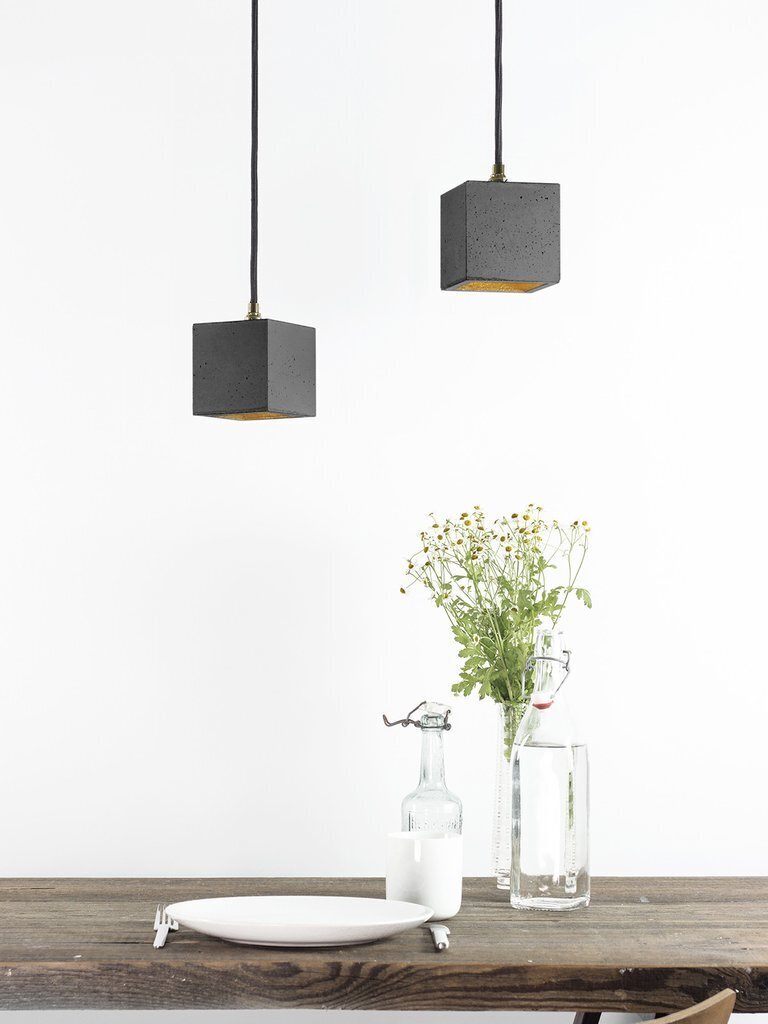 GantLights B6 Dark Hängelampe Quadratisch Klein