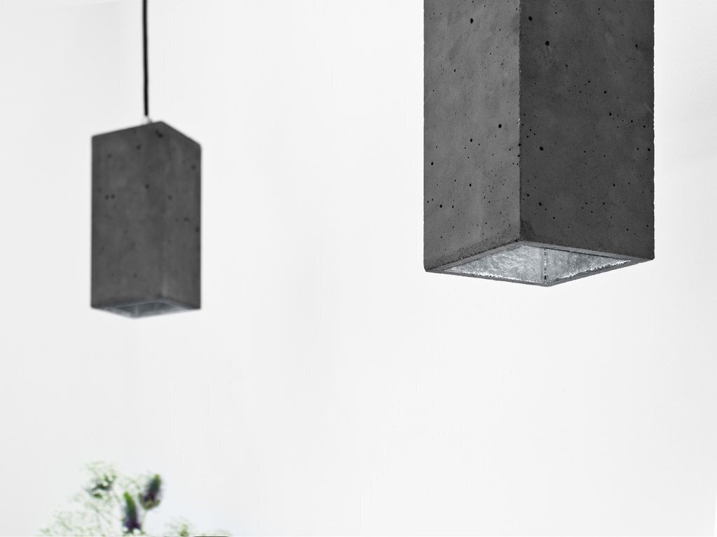 GantLights B2 Dark Hängelampe Rechteckig - Silber