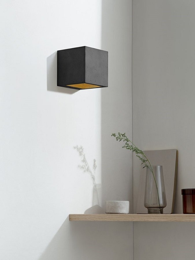 Gantlights Dark Wandlampe Quadratisch Klein