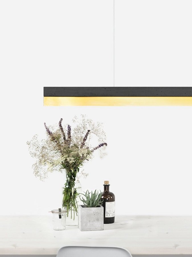 Gantlights C3 Dark/Brass Pendelleuchte Messing Lang