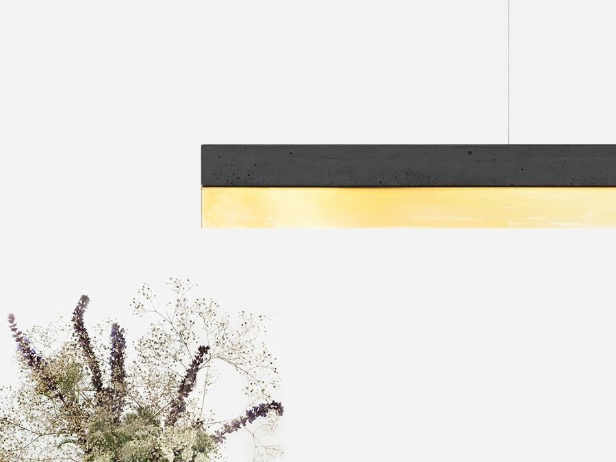 Gantlights C3 Dark/Brass Pendelleuchte Messing Lang