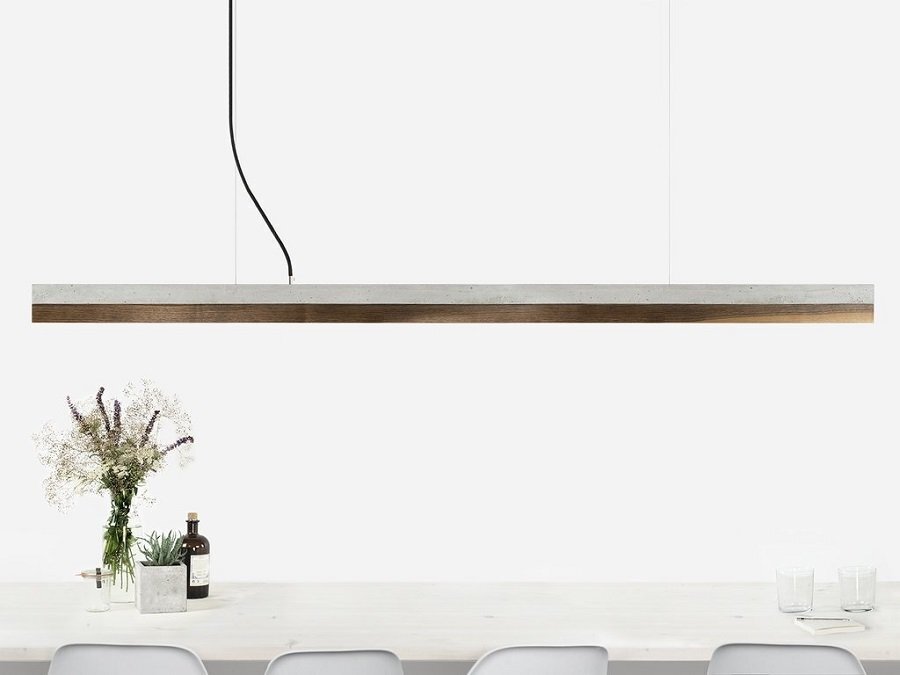 Gantlights C3 Nut Pendelleuchte Nussbaum Lang