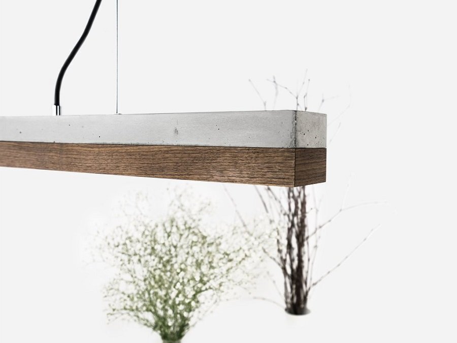 Gantlights C3 Nut Pendelleuchte Nussbaum Lang