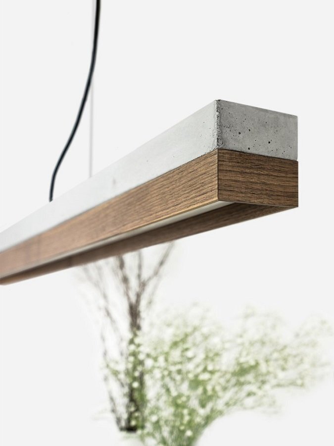 Gantlights C3 Nut Pendelleuchte Nussbaum Lang