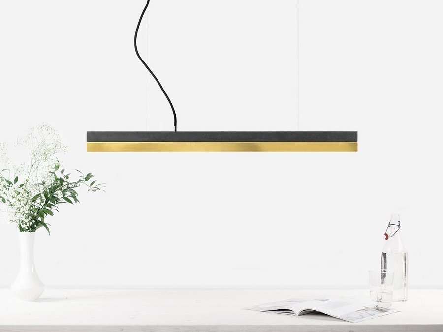 Gantlights Dark/Brass Pendelleuchte Messing Klein