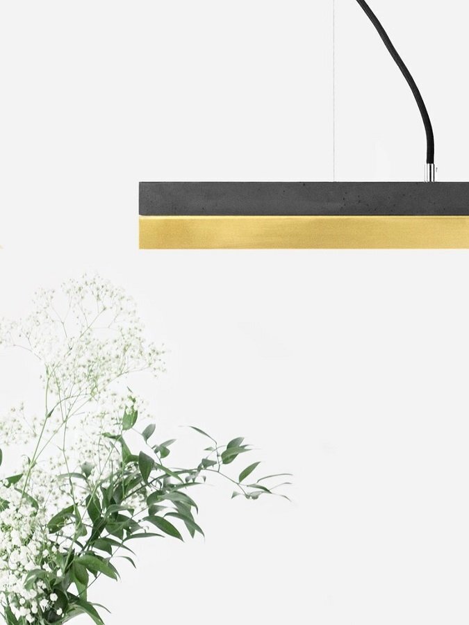 Gantlights Dark/Brass Pendelleuchte Messing Klein