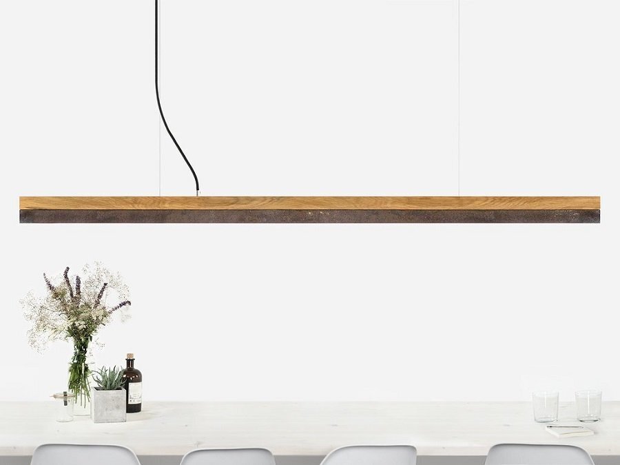 Gantlights C3O Corten Pendelleuchte Corten Stahl Lang