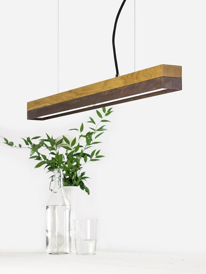 Gantlights C2O Corten Pendelleuchte Rostiger Stahl Klein