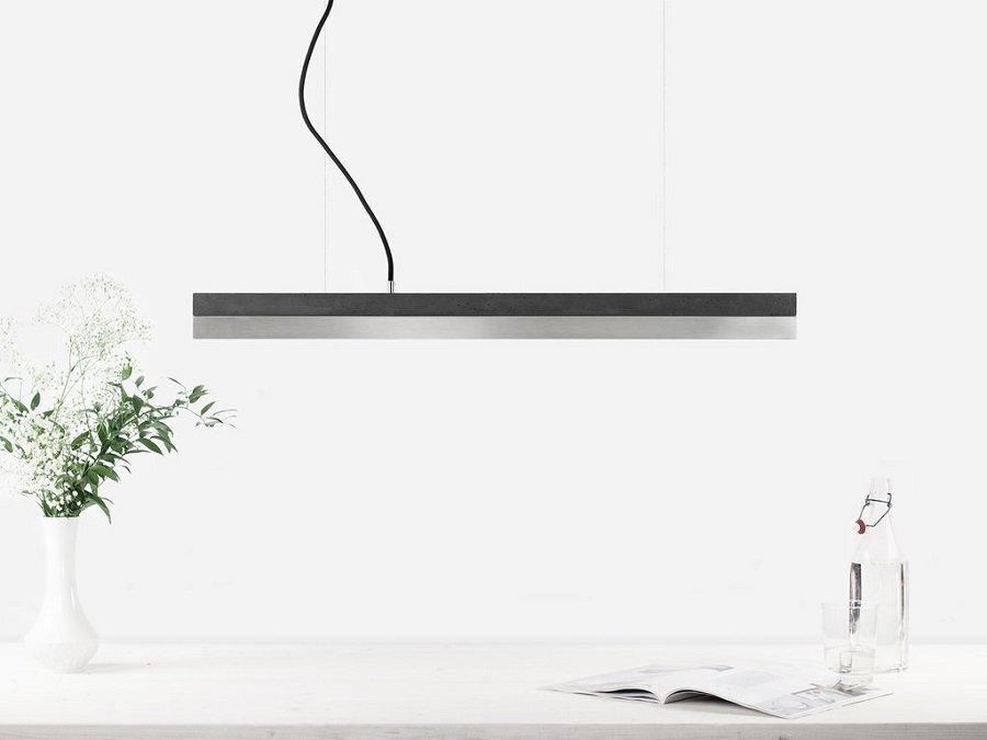 Gantlights C2 Dark/Stainless Steel Pendelleuchte Edelstahl