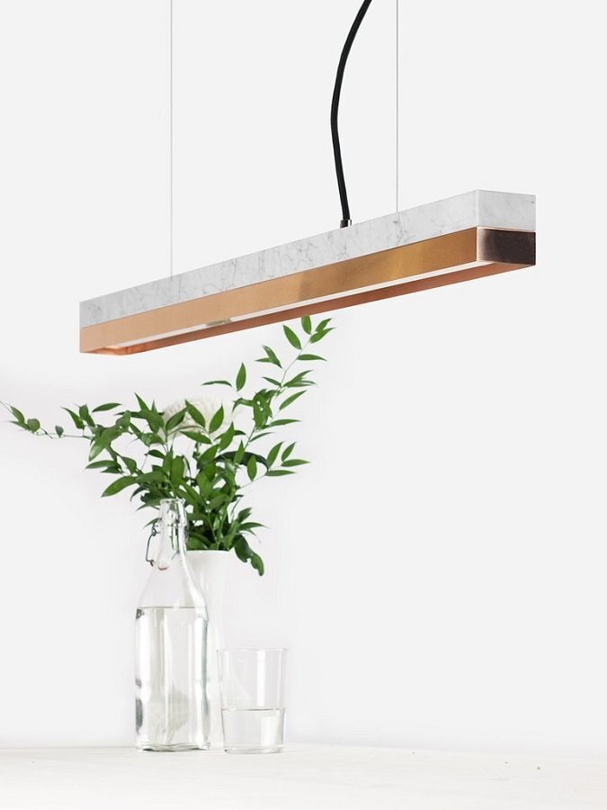 Carrara Marmor Kupferblech