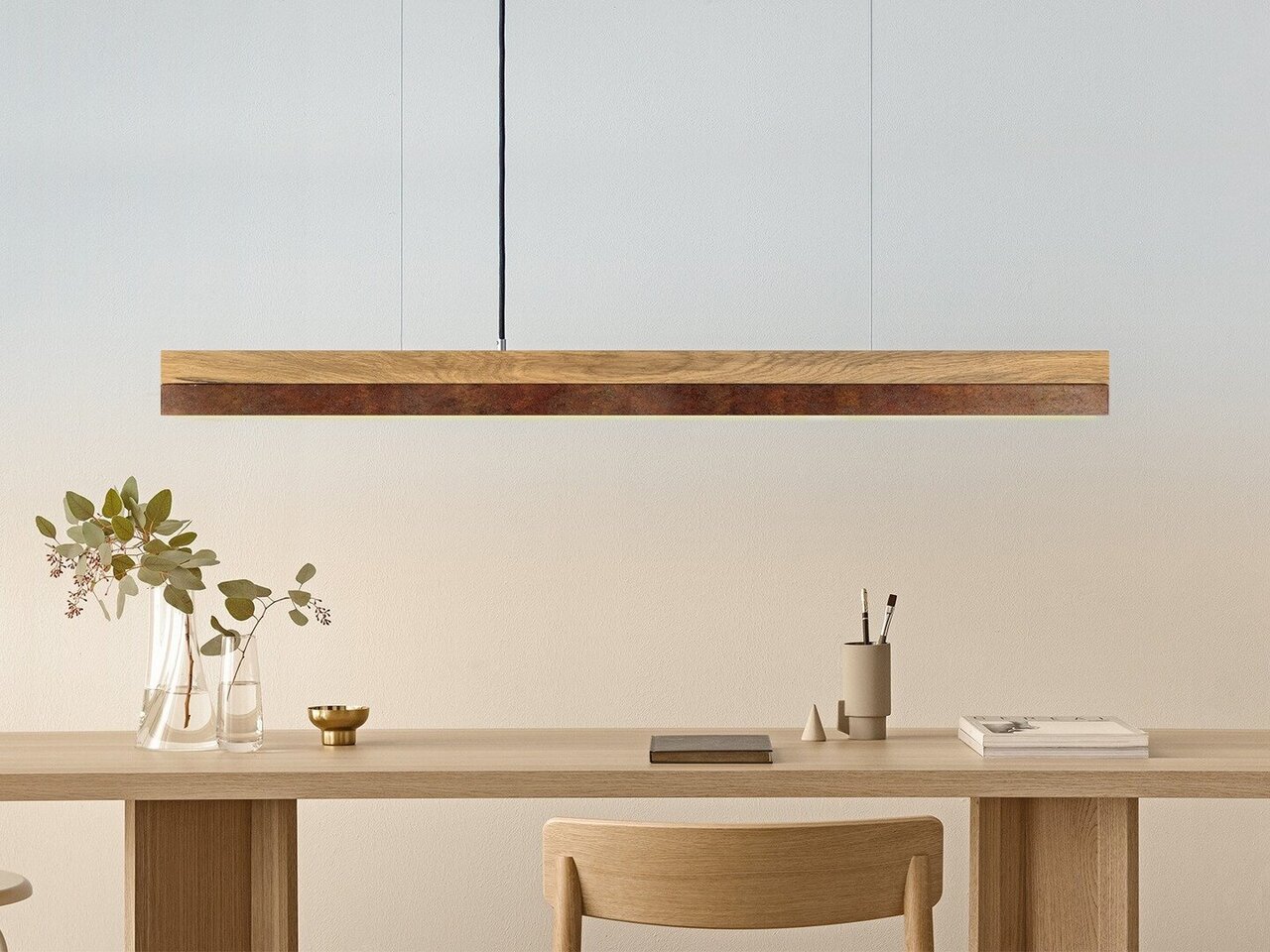 GantLights C-serie corten Pendelleucht Cortenstahl