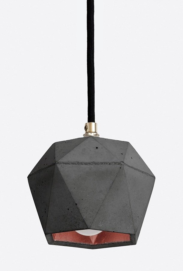 GantLights T2 set dark Lampenbündel trianguliert- Kupfer