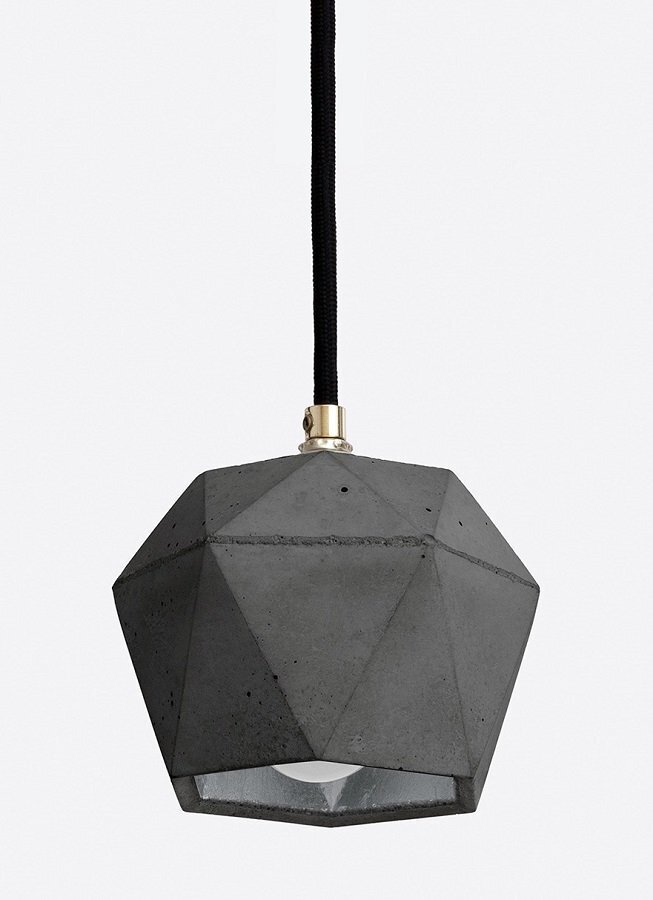 GantLights T2 set dark Lampenbündel trianguliert- Silber