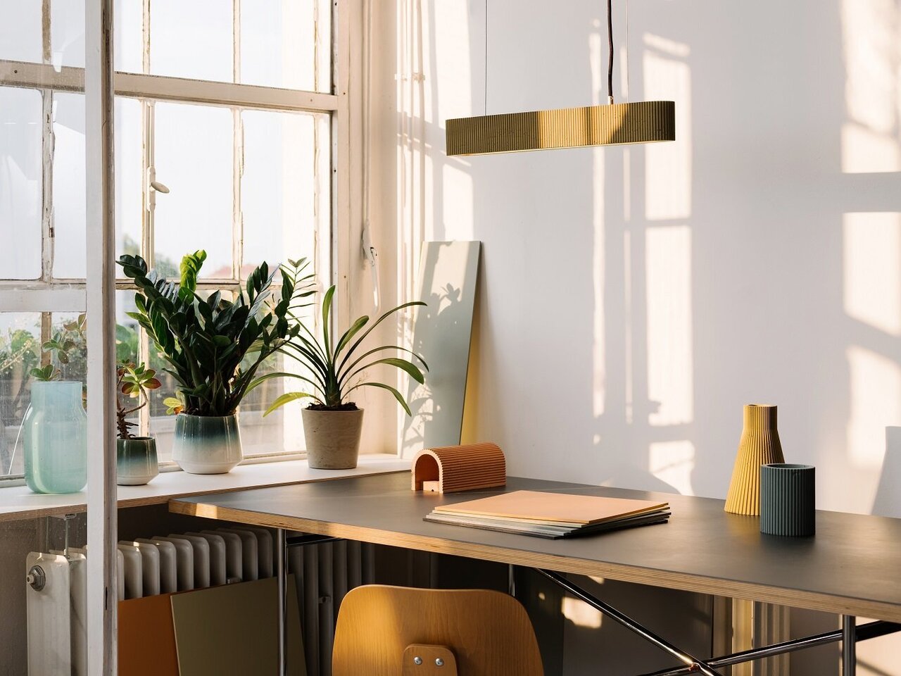 Gantlights S4 Pendelleuchte: Sand Gelb