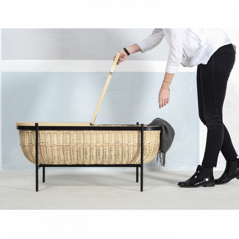 Ok Design Willow Bench Black