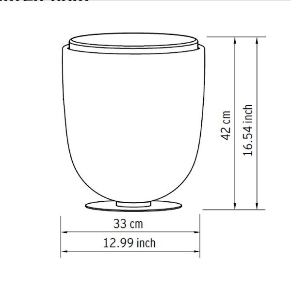 Modoluce Campanone Pouff LED Außenleuchte