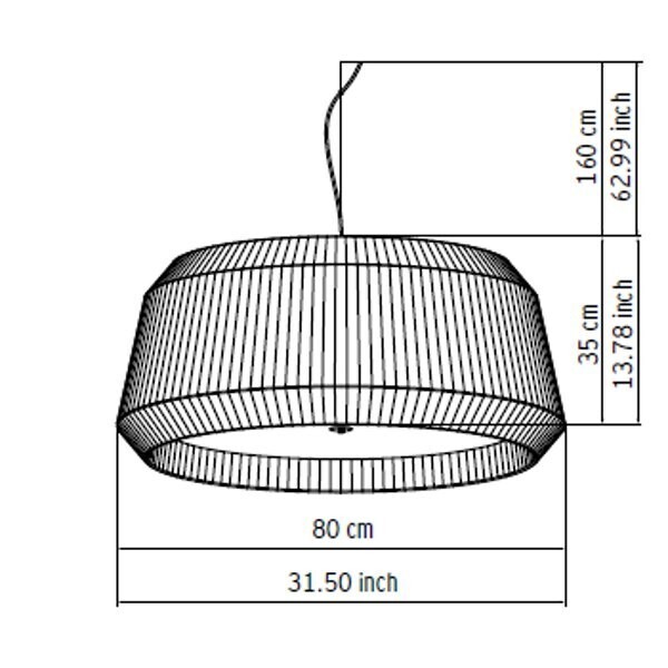 Modoluce Loto T5 dimmbar D80 Pendelleuchte