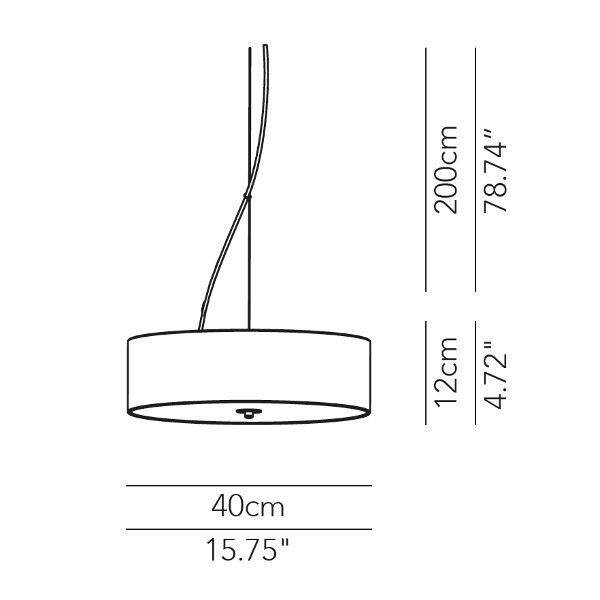 Modoluce Discovolante E27 D40 PVC Metall Pendelleuchte