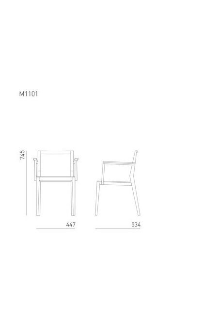 Mint Chair Ghost Plus with width 450 mm