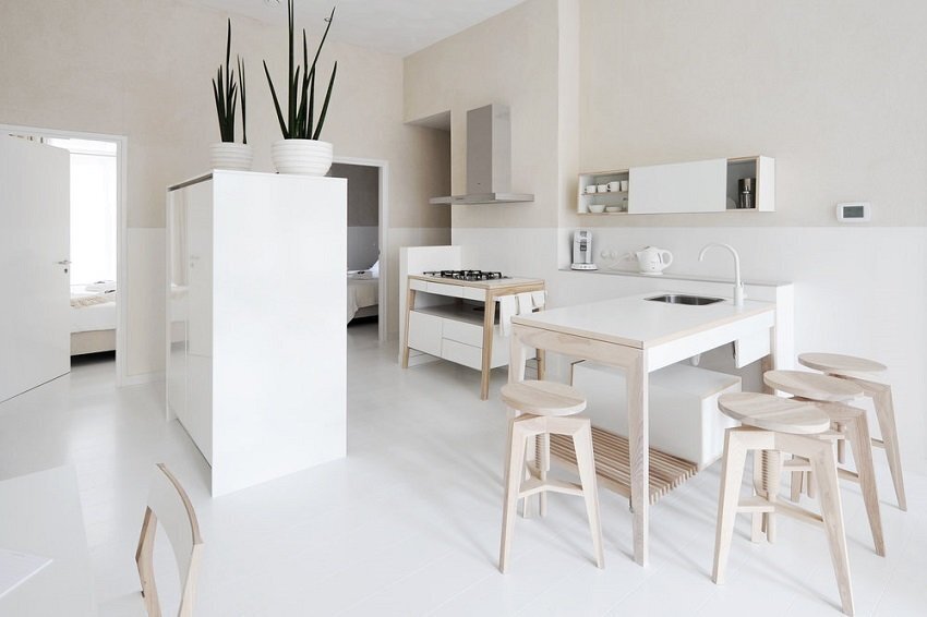 Mint Freestanding Kitchen Sets Small with One Full Drawer