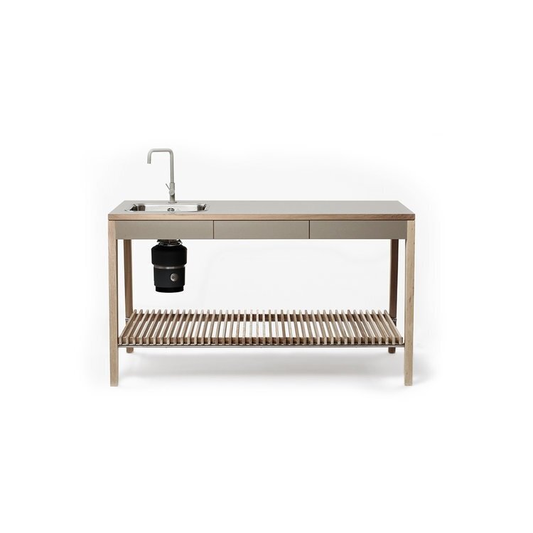 Mint Freestanding Kitchen Sets Large with Wooden Rack