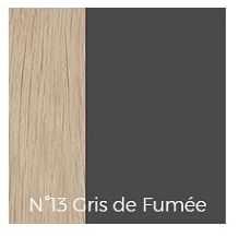 Drugeot Meuble D’Entrée Décalage Bas - N°13 Gris de Fumée
