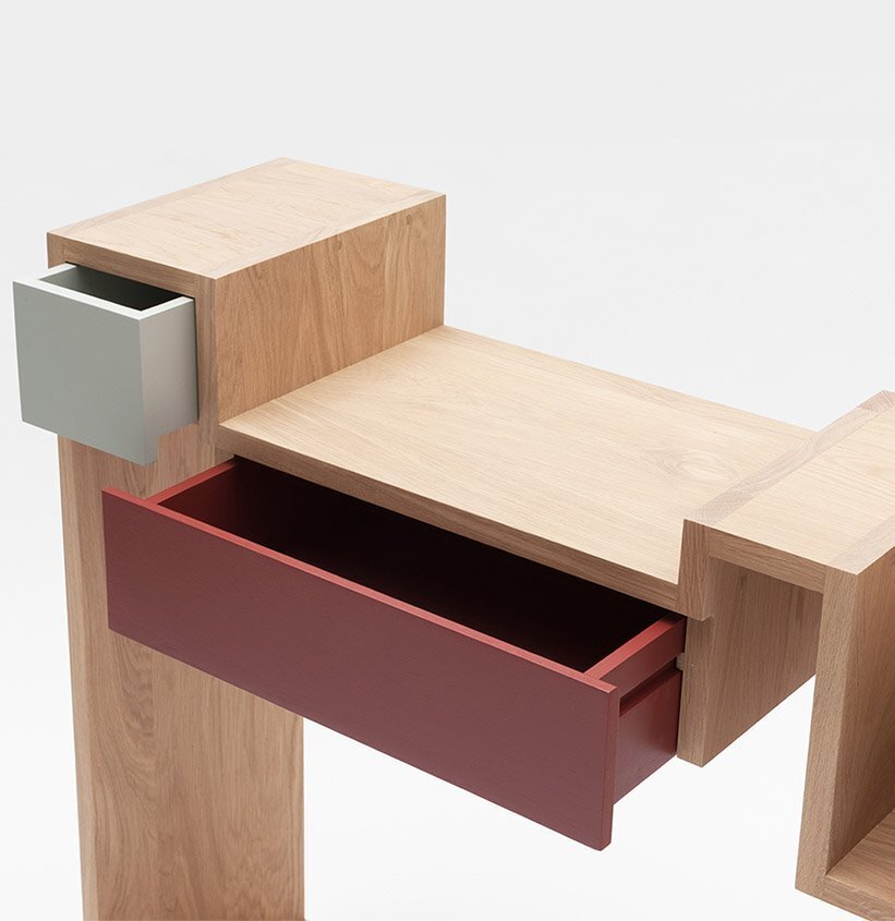 Drugeot Console Glycine Avec Rangements