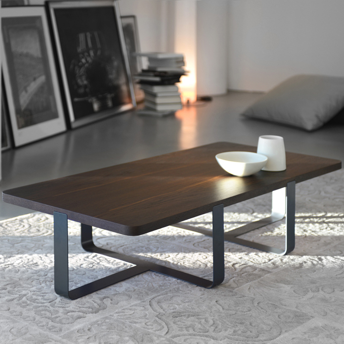 Meme Design INN 2 - Coffee-Table with Smoked Oak Top