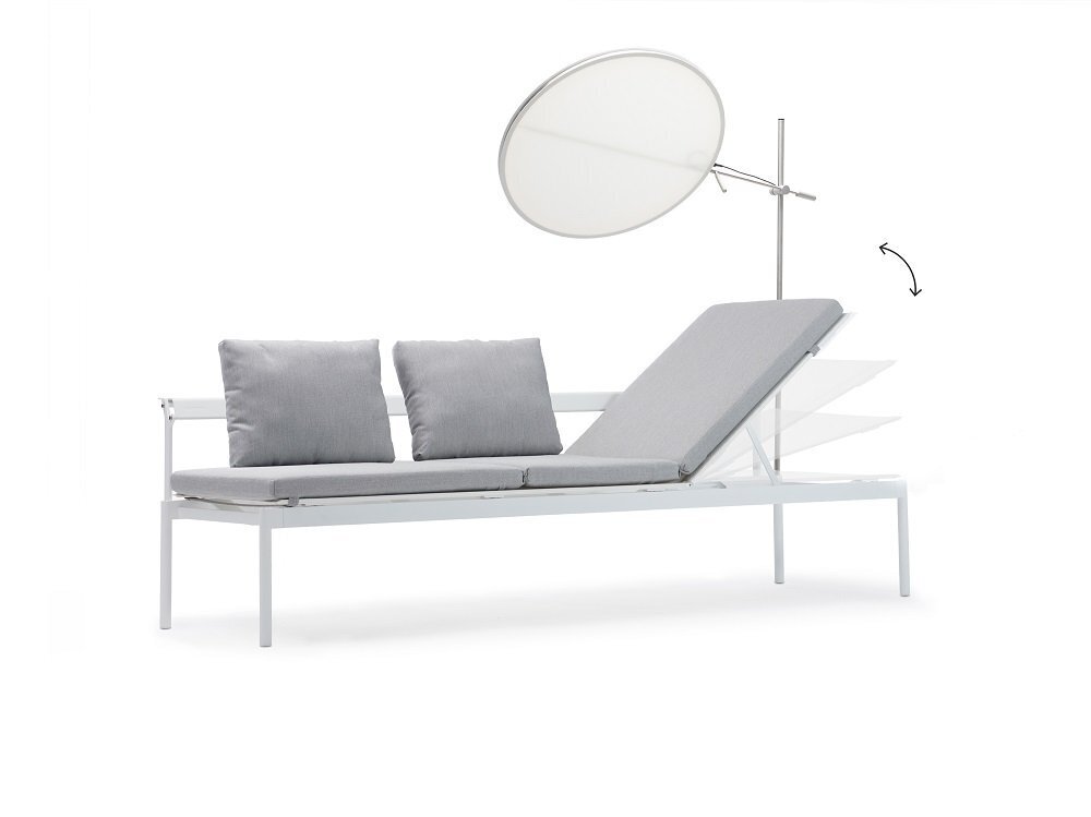 Extremis Sol+Luna Australis Outdoor Lounge Bed With Backrest