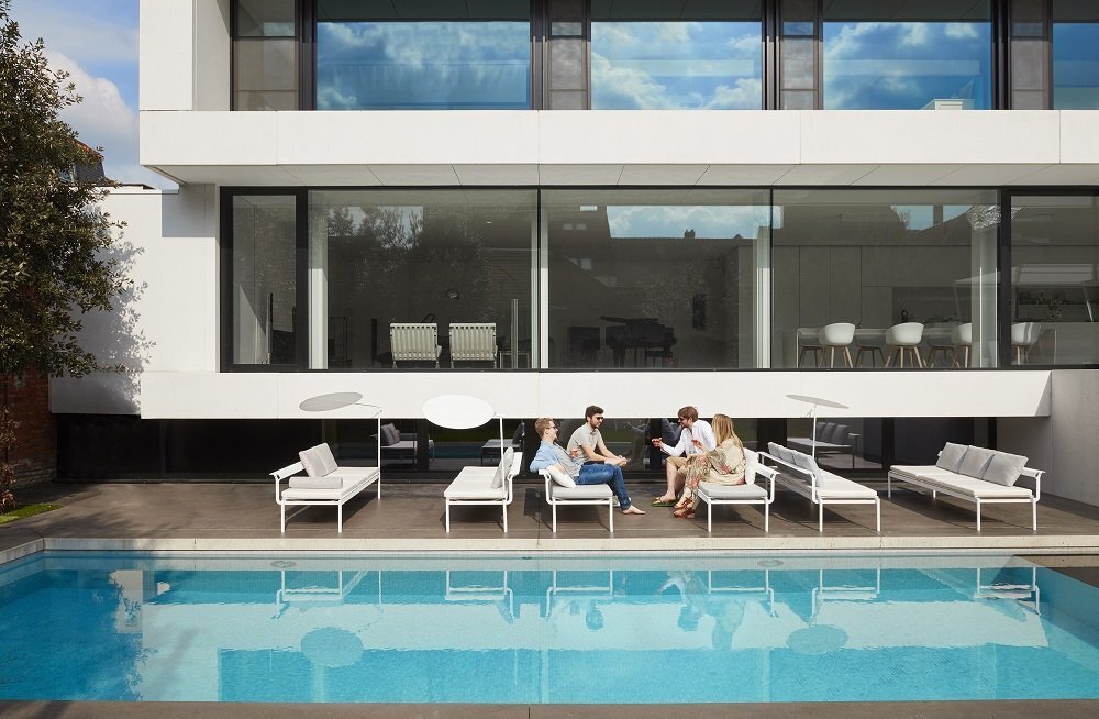 Extremis Sol+Luna Australis Outdoor Lounge Bed With Backrest