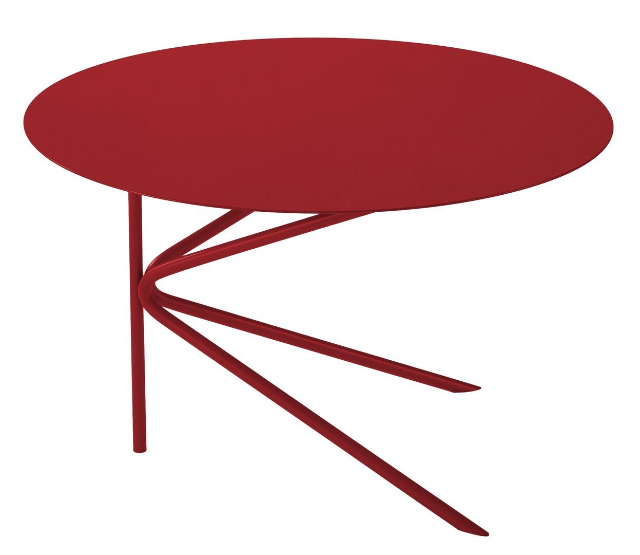 MEMEDESIGN Twin Basso - Couchtisch - ROSSO DALIA - RAL 3003