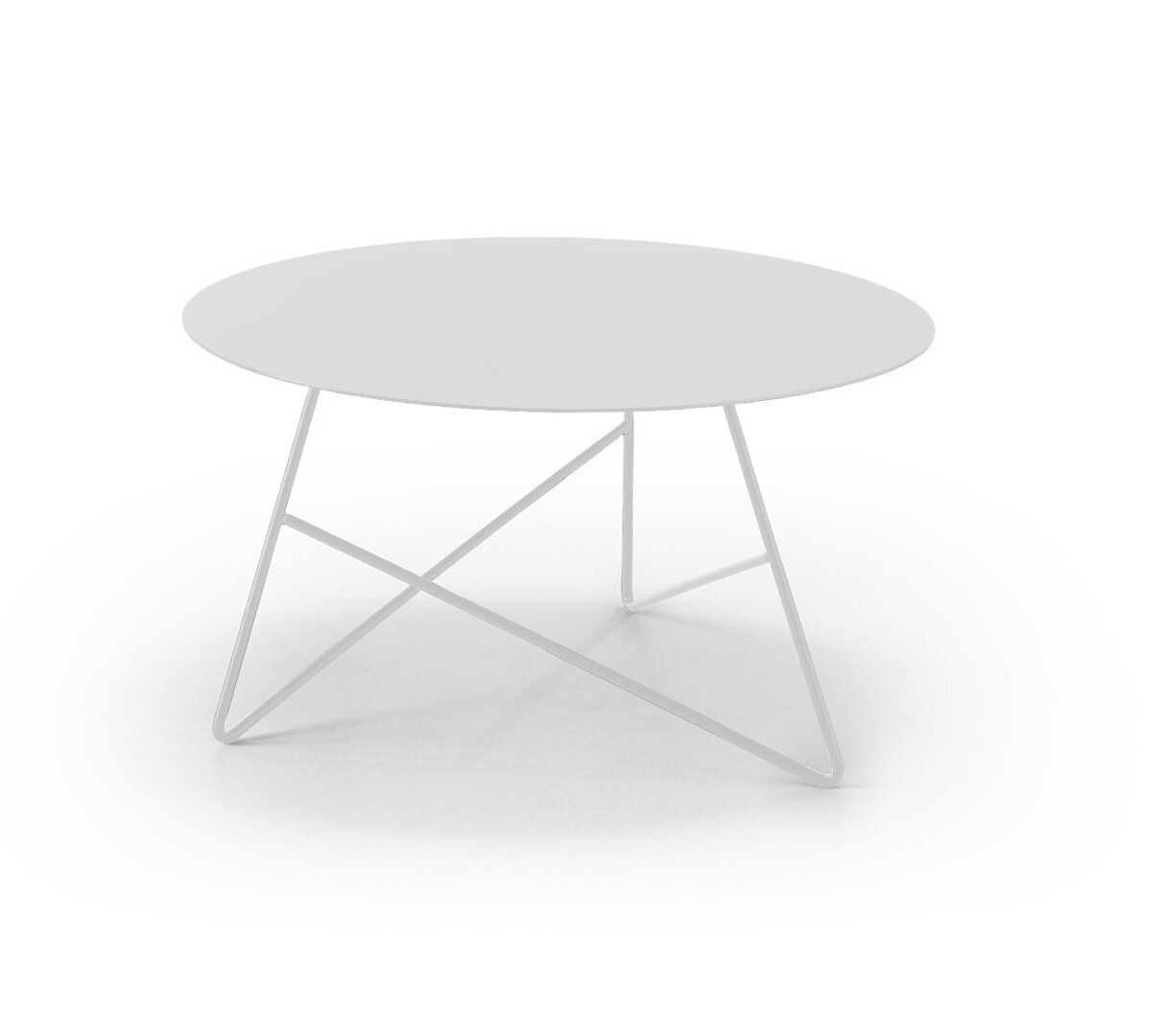 MemeDesign Ermione Metall - Couchtisch - Ø 65 x H 35 cm - Bianco