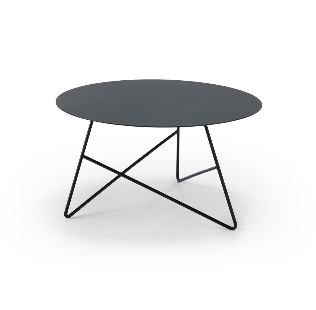 MemeDesign Ermione Metall - Couchtisch - Ø 65 x H 35 cm - Grafite