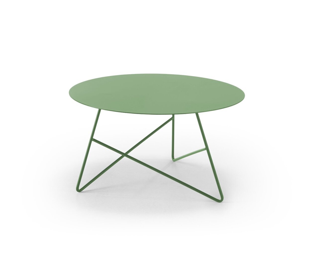MemeDesign Ermione Metall - Couchtisch - Ø 65 x H 35 cm - Oliva