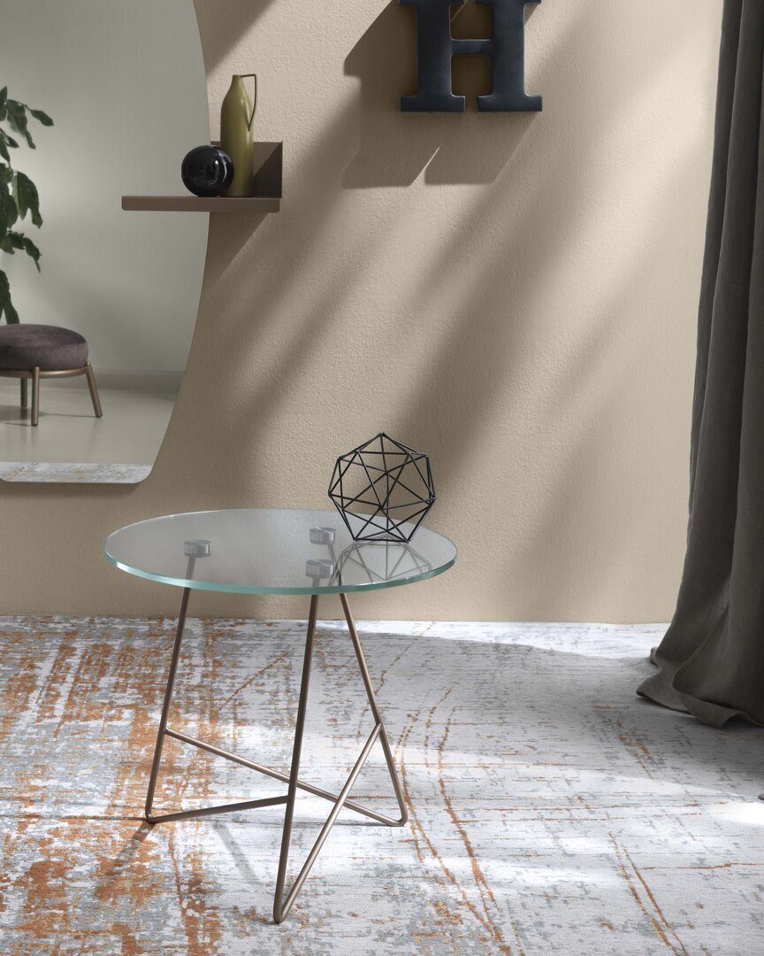 MemeDesign Ermione Metall/Glas - Couchtisch