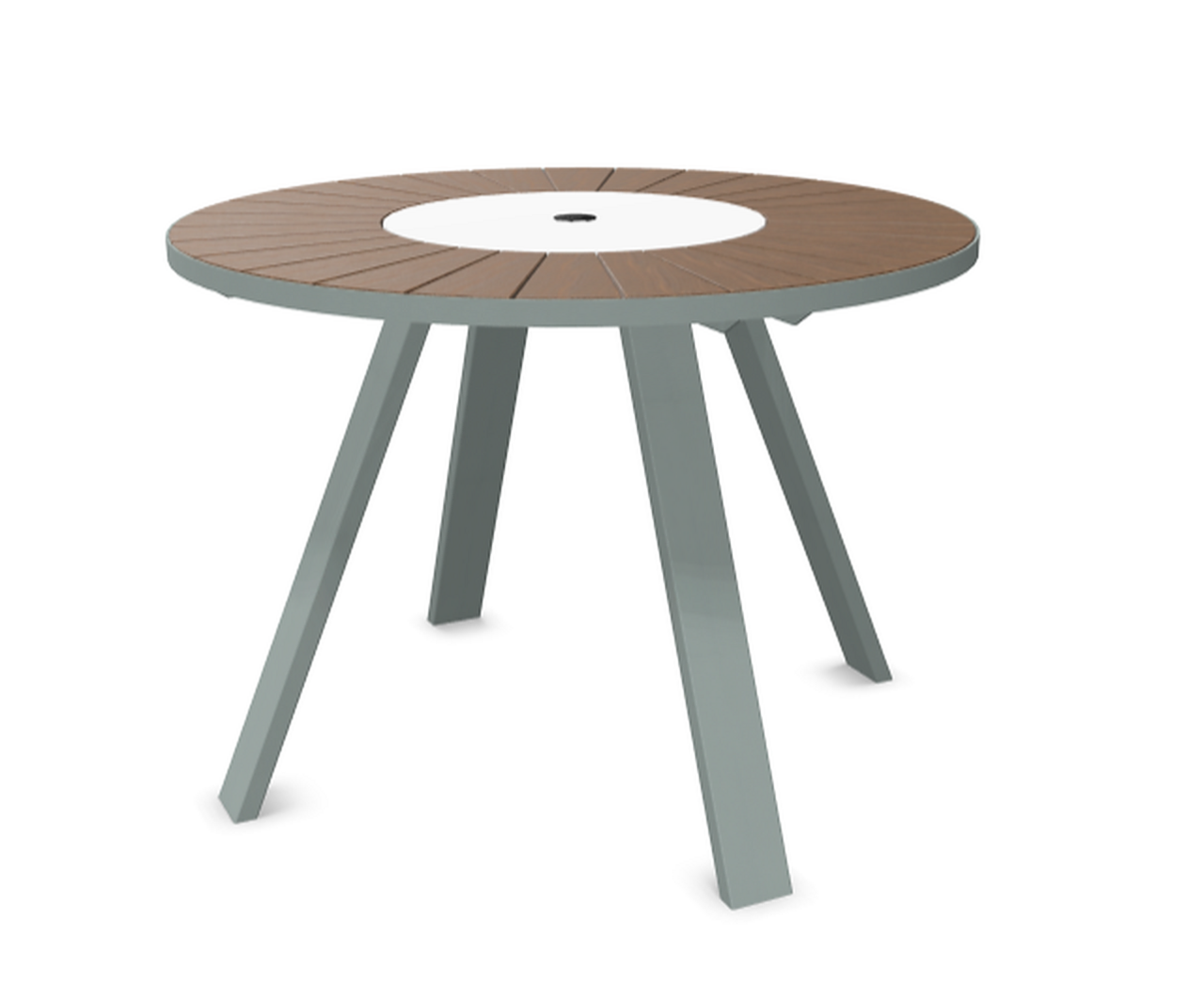 Extremis - Pantagruel Stehtisch - Iroko  - Verdigris