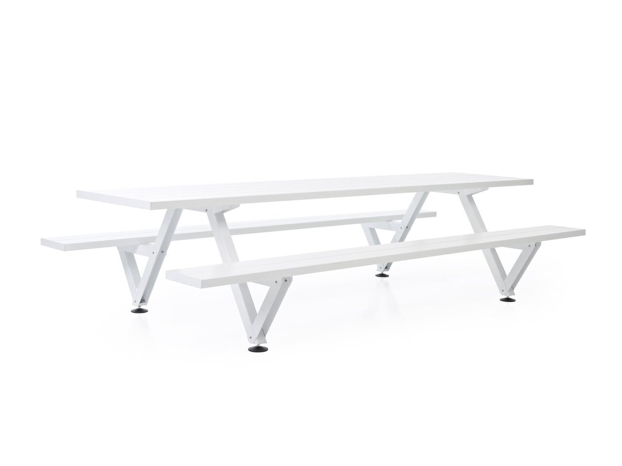 Extremis Marina Picnic - 2 Beine - Sitzbank - Papyrus White
