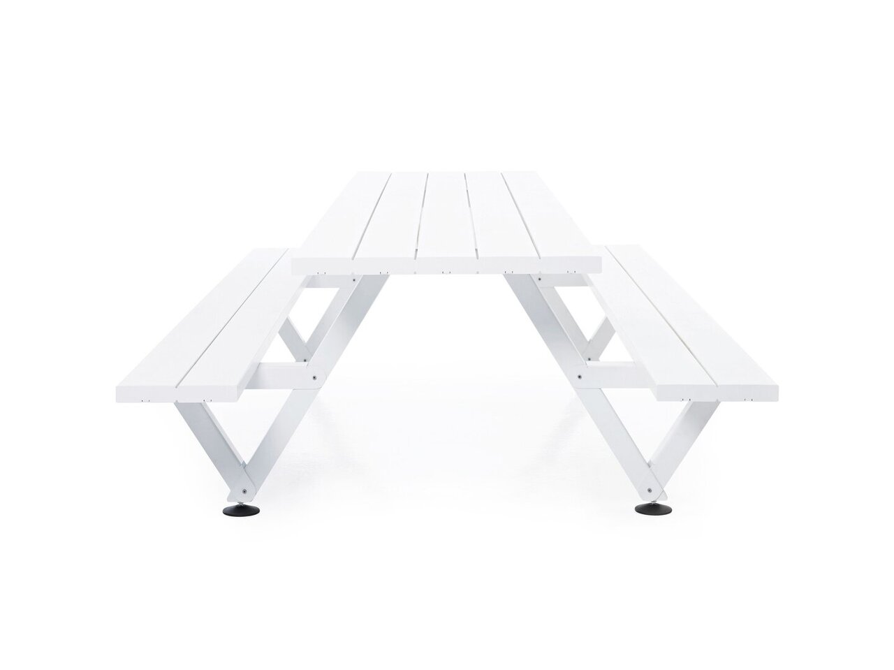 Extremis Marina Picnic - 2 Beine - Sitzbank - Papyrus White